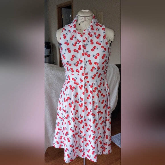 Cato Dresses & Skirts - Cato Cherry Dress; Medium Petite; New with Tags